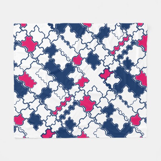 Farbiges Muster, elegant Fleecedecke (Vorderseite (Horizontal))