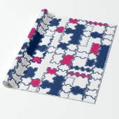 Farbiges Muster, elegant Geschenkpapier (Ungerollt)