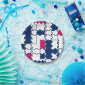 Farbiges Muster, elegant Pappteller (Party)