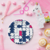 Farbiges Muster, elegant Pappteller (Party)