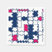 Farbiges Muster, elegant Serviette (Vorderseite)