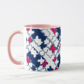 Farbiges Muster, elegant Tasse (Links)