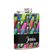 Farbiges Muster Flachmann (Rechts)