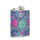 Farbiges Muster Flachmann (Rechts)