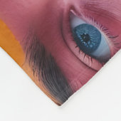 Farbiges Muster Fleecedecke (Ecke)