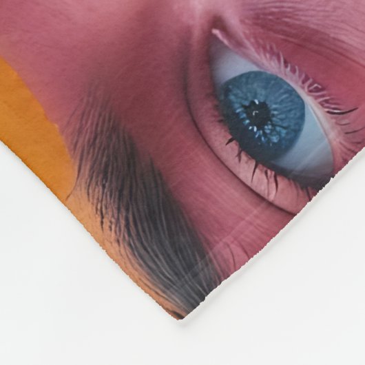 Farbiges Muster Fleecedecke (Ecke)