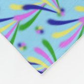 Farbiges Muster Fleecedecke (Ecke)