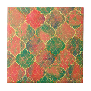 Farbiges Muster Fliese