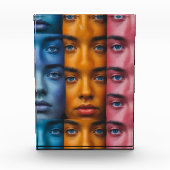 Farbiges Muster Fotoblock (Vorderseite)