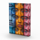 Farbiges Muster Fotoblock (Rechts)