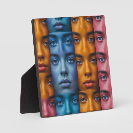 Farbiges Muster Fotoplatte (Vorderseite)