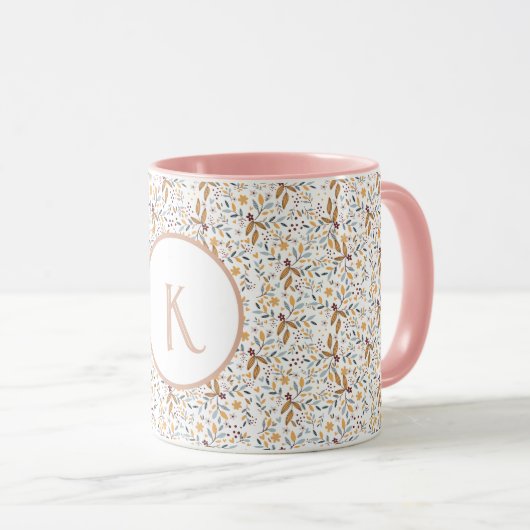 Farbiges Muster für die Blume der Feder Tasse (VorderseiteRechts)