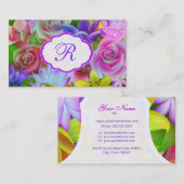 Farbiges Muster für die Blume im Frühjahr Visitenkarte (Vorne/Hinten)