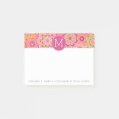 Farbiges Muster für die Blütenpracht Post-it Klebezettel (Vorderseite)