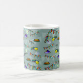 Farbiges Muster für Katzen Kaffeetasse (Mittel)