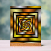 Farbiges Muster für leuchtendes Fraktal Acrylschild (Neutral)