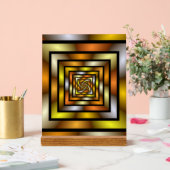 Farbiges Muster für leuchtendes Fraktal Acrylschild (Hochzeit)