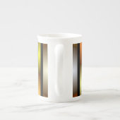 Farbiges Muster für leuchtendes Fraktal Porzellantasse (Rückseite)