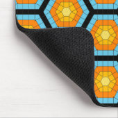 Farbiges Muster für moderne geometrische Honigwabe Mousepad (Ecke)