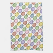 Farbiges Muster für Platteneinstellungen Geschirrtuch (Vertikal)