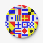 Farbiges Muster für Signale Pappteller (Vorderseite)