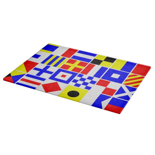 Farbiges Muster für Signale Schneidebrett (Ecke)