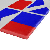 Farbiges Muster für Signale Schneidebrett (Ecke)