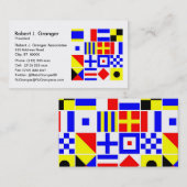 Farbiges Muster für Signale Visitenkarte (Vorne/Hinten)