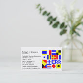 Farbiges Muster für Signale Visitenkarte (Stehend Vorderseite)