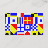 Farbiges Muster für Signale Visitenkarte (Rückseite)