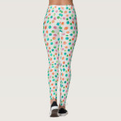 Farbiges Muster für Wasserfarben Leggings (Rückseite)