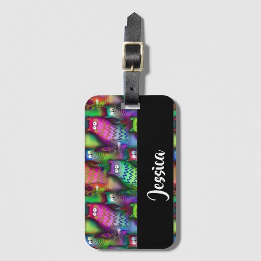 Farbiges Muster Gepäckanhänger (Vorderseite Vertikal)