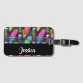 Farbiges Muster Gepäckanhänger (Vorderseite (Horizontal))
