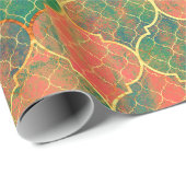 Farbiges Muster Geschenkpapier (Rolleneckpunkt)