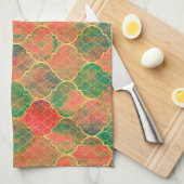 Farbiges Muster Geschirrtuch (Viertel Falte)