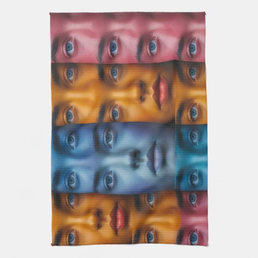 Farbiges Muster Geschirrtuch (Vertikal)