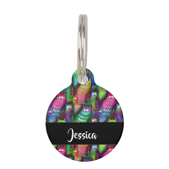 Farbiges Muster Haustiermarke (Vorderseite)