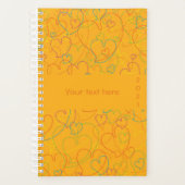 Farbiges Muster - Herz-Net Pumpkin Blossom Planer (Vorderseite)