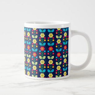 Farbiges Muster Jumbo-Tasse