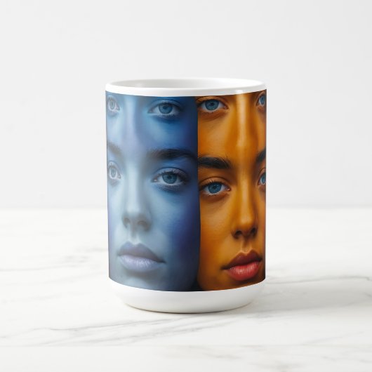 Farbiges Muster Kaffeetasse (Mittel)