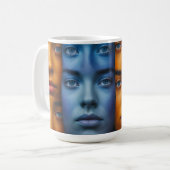 Farbiges Muster Kaffeetasse (Vorderseite Links)