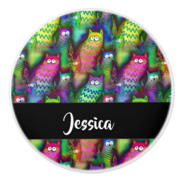 Farbiges Muster Keramikknauf