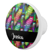 Farbiges Muster Keramikknauf (Rechts)