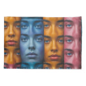 Farbiges Muster Kissenbezug (Rückseite)