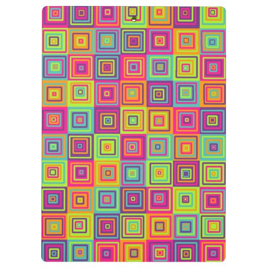 farbiges Muster Klemmbrett (Rückseite)