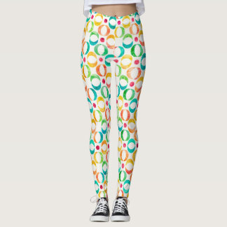 Farbiges Muster Leggings