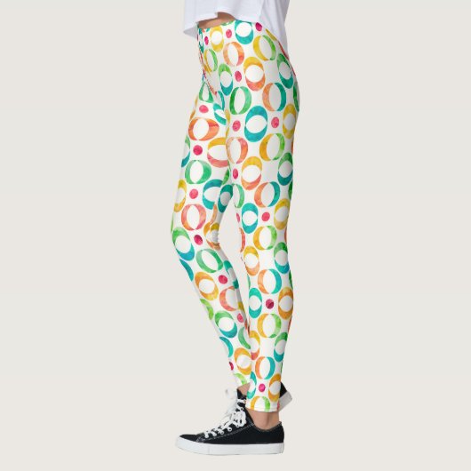 Farbiges Muster Leggings (Links)