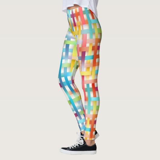 Farbiges Muster Leggings (Links)