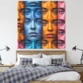 Farbiges Muster Leinwanddruck (Insitu (Schlafzimmer))