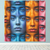 Farbiges Muster Leinwanddruck (Insitu (Holzboden))